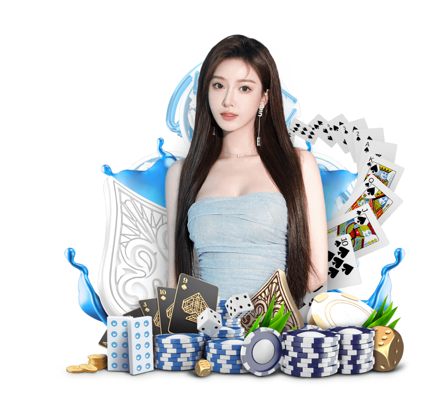 Live dealer studio showing China Pools draw