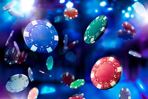 Live casino dealer interacting with players