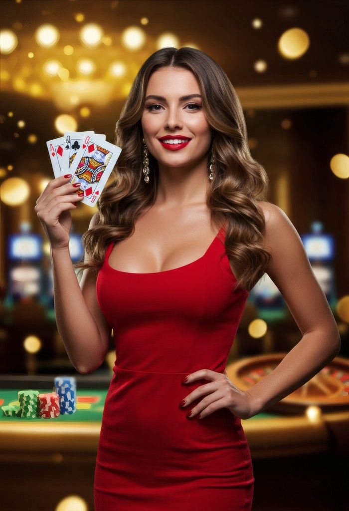 Live dealer baccarat table with dealer and multiple camera angles